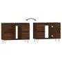 Engineered wood bathroom furniture in brown oak, 80x33x60 cm. by vidaXL, bathroom vanities - Ref: Foro24-831659, Price: 73,83...