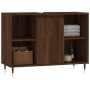 Badmöbel Holzwerkstoff Eiche braun 80x33x60 cm von vidaXL, Badezimmerwaschtische - Ref: Foro24-831627, Preis: 60,49 €, Rabatt: %