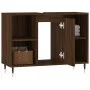 Mueble de baño madera de ingeniería roble marrón 80x33x60 cm de vidaXL, Tocadores de baño - Ref: Foro24-831627, Precio: 59,94...