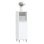 White engineered wood bathroom cabinet 30x30x100 cm by vidaXL, bathroom vanities - Ref: Foro24-831548, Price: 44,08 €, Discou...