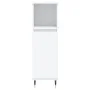 White engineered wood bathroom cabinet 30x30x100 cm by vidaXL, bathroom vanities - Ref: Foro24-831548, Price: 44,08 €, Discou...