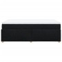 Cama box spring con colchón tela negro 120x190 cm