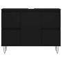 Mueble de baño madera de ingeniería negro 80x33x60 cm de vidaXL, Tocadores de baño - Ref: Foro24-831653, Precio: 77,86 €