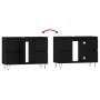 Mueble de baño madera de ingeniería negro 80x33x60 cm de vidaXL, Tocadores de baño - Ref: Foro24-831653, Precio: 77,85 €, Des...