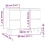 Black engineered wood bathroom cabinet 80x33x60 cm by vidaXL, bathroom vanities - Ref: Foro24-831653, Price: 76,88 €, Discoun...