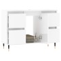 Badmöbel Holzwerkstoff weiß glänzend 80x33x60 cm von vidaXL, Badezimmerwaschtische - Ref: Foro24-831646, Preis: 86,95 €, Raba...