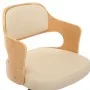 Swivel dining chair curved wood cream synthetic leather by vidaXL, dining chairs - Ref: Foro24-287429, Price: 142,02 €, Disco...