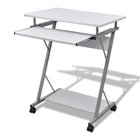 Compact Computer Desk with White Keyboard Tray by vidaXL, Desks - Ref: Foro24-20053, Price: 66,91 €, Discount: %