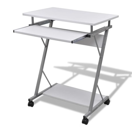 Compact Computer Desk with White Keyboard Tray by vidaXL, Desks - Ref: Foro24-20053, Price: 64,01 €, Discount: %