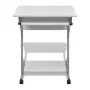 Kompakter Computertisch mit weißer Tastaturablage von vidaXL, Schreibtische - Ref: Foro24-20053, Preis: 73,77 €, Rabatt: %