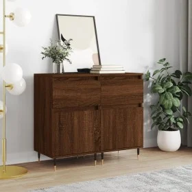 Sideboards 2 pcs oak brown engineered wood 40x35x70 cm by vidaXL, Sideboards - Ref: Foro24-831147, Price: 62,88 €, Discount: %