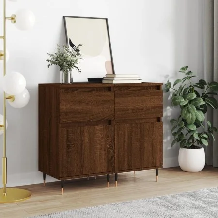 Sideboards 2 pcs oak brown engineered wood 40x35x70 cm by vidaXL, Sideboards - Ref: Foro24-831147, Price: 62,88 €, Discount: %