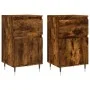 Sideboards 2 pcs engineered wood smoked oak 40x35x70 cm by vidaXL, Sideboards - Ref: Foro24-831143, Price: 70,72 €, Discount: %