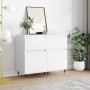 Sideboards 2 Stk. Ingenieurholz weiß glänzend 40x35x70 cm von vidaXL, Sideboards - Ref: Foro24-831137, Preis: 66,99 €, Rabatt: %