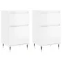 Display cabinets 2 units engineered wood glossy white 40x35x70 cm by vidaXL, Sideboards - Ref: Foro24-831137, Price: 66,99 €,...