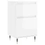 Display cabinets 2 units engineered wood glossy white 40x35x70 cm by vidaXL, Sideboards - Ref: Foro24-831137, Price: 66,99 €,...
