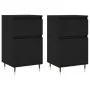 Sideboards 2 Stk. Holzwerkstoff schwarz 40x35x70 cm von vidaXL, Sideboards - Ref: Foro24-831135, Preis: 89,20 €, Rabatt: %
