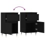 2 black engineered wood sideboards 40x35x70 cm by vidaXL, Sideboards - Ref: Foro24-831135, Price: 90,31 €, Discount: %