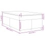 Cama box spring con colchón tela azul 140x200 cm