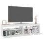 TV cabinets with LED lights 2 units white 75x35x40 cm by vidaXL, TV Furniture - Ref: Foro24-804392, Price: 89,52 €, Discount: %
