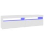 Muebles de TV con luces LED 2 unidades blanco 75x35x40 cm de vidaXL, Muebles TV - Ref: Foro24-804392, Precio: 92,98 €, Descue...