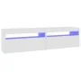 TV cabinets with LED lights 2 units white 75x35x40 cm by vidaXL, TV Furniture - Ref: Foro24-804392, Price: 89,52 €, Discount: %