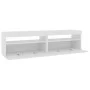 TV cabinets with LED lights 2 units white 75x35x40 cm by vidaXL, TV Furniture - Ref: Foro24-804392, Price: 89,52 €, Discount: %