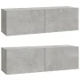 Wand-TV-Möbel 2 Stk. Sperrholz grau 100x30x30cm von vidaXL, TV-Möbel - Ref: Foro24-804548, Preis: 89,73 €, Rabatt: %
