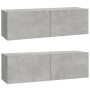 Wand-TV-Möbel 2 Stk. Sperrholz grau 100x30x30cm von vidaXL, TV-Möbel - Ref: Foro24-804548, Preis: 91,21 €, Rabatt: %