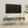 Wand-TV-Möbel 2 Stk. Sperrholz grau 100x30x30cm von vidaXL, TV-Möbel - Ref: Foro24-804548, Preis: 89,73 €, Rabatt: %