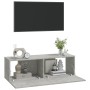 Wand-TV-Möbel 2 Stk. Sperrholz grau 100x30x30cm von vidaXL, TV-Möbel - Ref: Foro24-804548, Preis: 91,21 €, Rabatt: %
