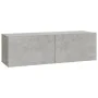 Wand-TV-Möbel 2 Stk. Sperrholz grau 100x30x30cm von vidaXL, TV-Möbel - Ref: Foro24-804548, Preis: 89,73 €, Rabatt: %