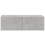 Wand-TV-Möbel 2 Stk. Sperrholz grau 100x30x30cm von vidaXL, TV-Möbel - Ref: Foro24-804548, Preis: 91,21 €, Rabatt: %