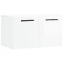 Glänzend weißer Wandschrank aus Sperrholz, 60 x 36,5 x 35 cm von vidaXL, Schließfächer und Lagerschränke - Ref: Foro24-830046...