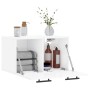 Glossy white plywood wall cabinet 60x36.5x35 cm by vidaXL, Lockers and storage cabinets - Ref: Foro24-830046, Price: 46,92 €,...
