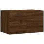 Eichenbrauner Wandschrank aus Holzwerkstoff, 60 x 36,5 x 35 cm von vidaXL, Schließfächer und Lagerschränke - Ref: Foro24-8300...