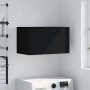 Black engineered wood wall cabinet 60x36.5x35 cm by vidaXL, Lockers and storage cabinets - Ref: Foro24-830037, Price: 40,41 €...