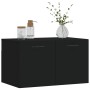 Schwarzer Wandschrank aus Holzwerkstoff, 60 x 36,5 x 35 cm von vidaXL, Schließfächer und Lagerschränke - Ref: Foro24-830037, ...