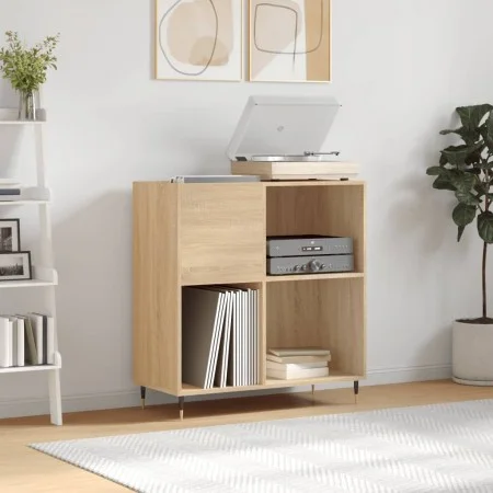 Sonoma oak plywood disc cabinet 84.5x38x89 cm by vidaXL, CD and DVD storage - Ref: Foro24-831767, Price: 74,44 €, Discount: %