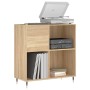 Scheibenschrank aus Sonoma-Eichensperrholz, 84,5 x 38 x 89 cm von vidaXL, CD- und DVD-Speicher - Ref: Foro24-831767, Preis: 7...