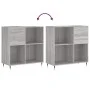 Plattenschrank aus grauem Sonoma-Sperrholz, 84,5 x 38 x 89 cm von vidaXL, CD- und DVD-Speicher - Ref: Foro24-831770, Preis: 6...