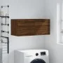 Oak brown engineered wood wall cabinet 80x36.5x35 cm by vidaXL, Lockers and storage cabinets - Ref: Foro24-830099, Price: 47,...