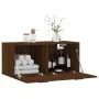 Eichenbrauner Wandschrank aus Holzwerkstoff, 80 x 36,5 x 35 cm von vidaXL, Schließfächer und Lagerschränke - Ref: Foro24-8300...