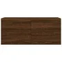 Eichenbrauner Wandschrank aus Holzwerkstoff, 80 x 36,5 x 35 cm von vidaXL, Schließfächer und Lagerschränke - Ref: Foro24-8300...