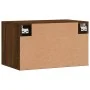 Wandschrank Holzwerkstoff Eiche braun 60x36,5x35 cm von vidaXL, Schließfächer und Lagerschränke - Ref: Foro24-830043, Preis: ...