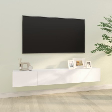TV-Wandmöbel, 2 Einheiten, weißes Holzwerkstoff, 100 x 30 x 30 cm von vidaXL, TV-Möbel - Ref: Foro24-804544, Preis: 134,16 €,...