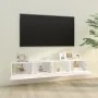 TV-Wandmöbel, 2 Einheiten, weißes Holzwerkstoff, 100 x 30 x 30 cm von vidaXL, TV-Möbel - Ref: Foro24-804544, Preis: 133,98 €,...