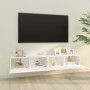 TV-Wandmöbel, 2 Einheiten, weißes Holzwerkstoff, 100 x 30 x 30 cm von vidaXL, TV-Möbel - Ref: Foro24-804544, Preis: 134,16 €,...