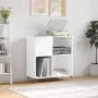 Mueble para discos madera contrachapada blanco 84,5x38x89 cm de vidaXL, Almacenamiento para CD y DVD - Ref: Foro24-831764, Pr...