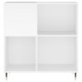 Weißer Plattenschrank aus Sperrholz, 84,5 x 38 x 89 cm von vidaXL, CD- und DVD-Speicher - Ref: Foro24-831764, Preis: 73,35 €,...